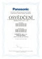 Certifikát na montáž a servis klimatizací a tepelných čerpadel Panasonic